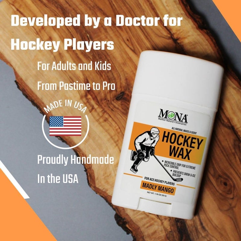 Mona Brands Elite Hockey Stick Wax for Ace Hockey Players | Premium Blade Protection | Improved Puck Control | Prevents Ice Buildup and Soggy Blade Tape - Image 5